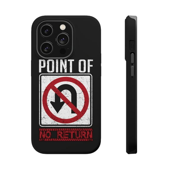 DistinctInk Tough Case for Apple iPhone 14 Pro MAX (6.7" Screen), Compatible with MagSafe Charging - Point Of No Return