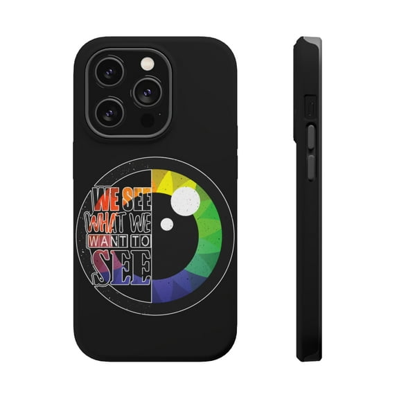 DistinctInk Tough Case for Apple iPhone 14 Pro MAX (6.7" Screen), Compatible with MagSafe Charging - See What Want To See