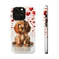 thumbnail image 1 of DistinctInk Tough Case for Apple iPhone 14 Pro MAX (6.7" Screen), Compatible with MagSafe Charging - Valentine's Day English Cocker Spaniel Puppy, 1 of 6