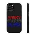 thumbnail image 1 of DistinctInk Tough Case for Apple iPhone 15 (6.1" Screen), Compatible with MagSafe Charging - Angry Young Man, 1 of 6
