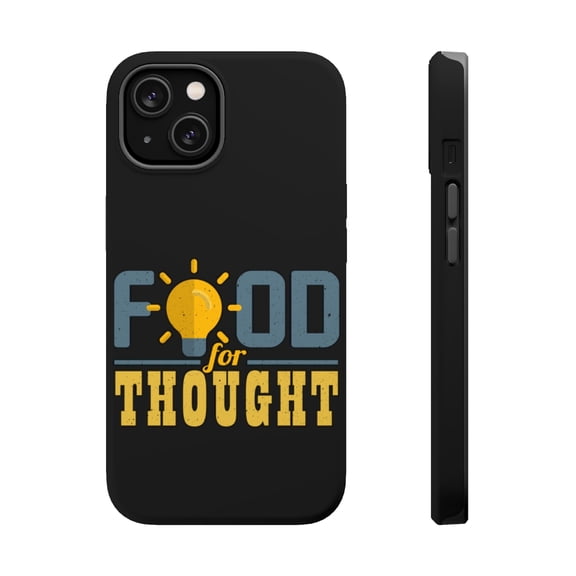 DistinctInk MagSafe Tough Case for Apple iPhone 15 (6.1" Screen) - Food For Thought - Wireless Charging Compatible