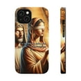 thumbnail image 1 of DistinctInk Tough Case for Apple iPhone 15 (6.1" Screen), Compatible with MagSafe Charging - "For We Live by Faith, Not by Sight" - 2 Corinthians 5:7, 1 of 6
