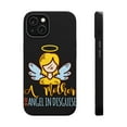 thumbnail image 1 of DistinctInk Tough Case for Apple iPhone 15 (6.1" Screen), Compatible with MagSafe Charging - Mother Is Angel In Disguise, 1 of 6