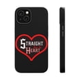 thumbnail image 1 of DistinctInk Tough Case for Apple iPhone 15 (6.1" Screen), Compatible with MagSafe Charging - Straight From Heart, 1 of 6