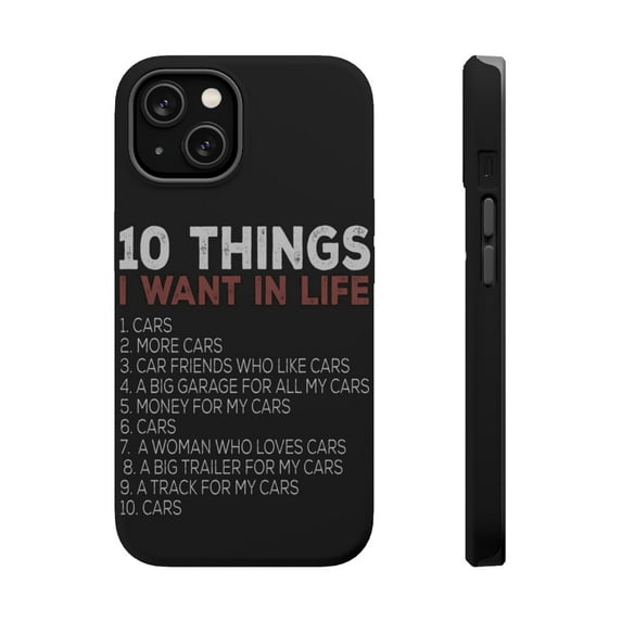 DistinctInk MagSafe Tough Case for Apple iPhone 15 (6.1" Screen) - Cars, Money, Woman - Raised Bezel Screen Guard