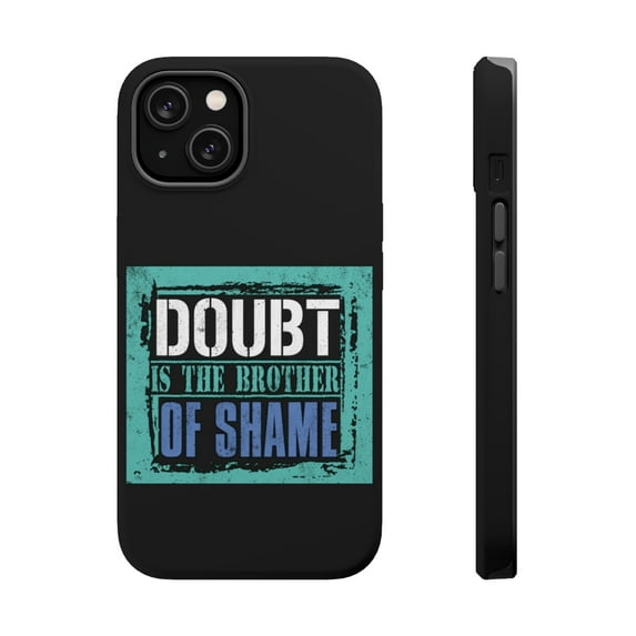 DistinctInk Tough Case for Apple iPhone 15 PLUS (6.7" Screen), Compatible with MagSafe Charging - Doubt Brother Of Shame