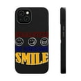 thumbnail image 1 of DistinctInk Tough Case for Apple iPhone 15 PLUS (6.7" Screen), Compatible with MagSafe Charging - Guaranteed Make Smile, 1 of 6