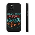 thumbnail image 1 of DistinctInk Tough Case for Apple iPhone 15 PLUS (6.7" Screen), Compatible with MagSafe Charging - Passion, Strength, Fire, 1 of 6