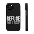 thumbnail image 1 of DistinctInk MagSafe Tough Case for Apple iPhone 15 Plus (6.7" Screen) - Refuse to Lose Baseball - Wireless Charging Compatible, 1 of 6