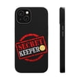 thumbnail image 1 of DistinctInk Tough Case for Apple iPhone 15 PLUS (6.7" Screen), Compatible with MagSafe Charging - Secret Keeper, 1 of 6