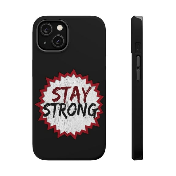 DistinctInk MagSafe Tough Case for Apple iPhone 15 Plus (6.7" Screen) - Stay Strong - Raised Bezel Screen Guard