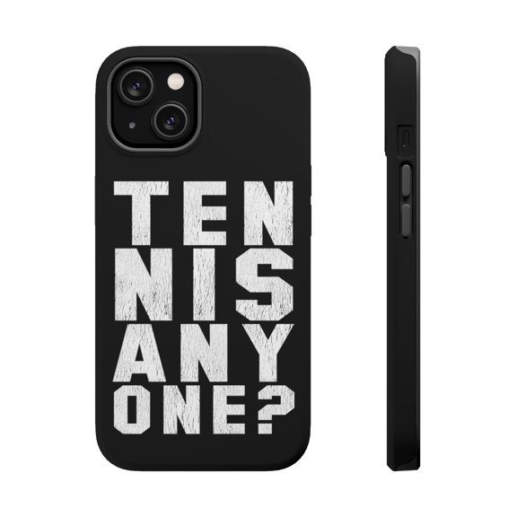 DistinctInk MagSafe Tough Case for Apple iPhone 15 Plus (6.7" Screen) - Tennis Anyone? - Wireless Charging Compatible