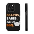 thumbnail image 1 of DistinctInk Tough Case for Apple iPhone 15 PRO (6.1" Screen), Compatible with MagSafe Charging - Beards, Babes And BBQ, 1 of 1