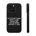 thumbnail image 1 of DistinctInk MagSafe Tough Case for Apple iPhone 15 Pro (6.1" Screen) - Don't Know What Soap Tastes Like, Washed Dog - Tempered Glass Back, 1 of 6