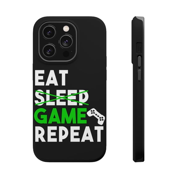 DistinctInk MagSafe Tough Case for Apple iPhone 15 Pro (6.1" Screen) - Video Games Gamer - Tempered Glass Back