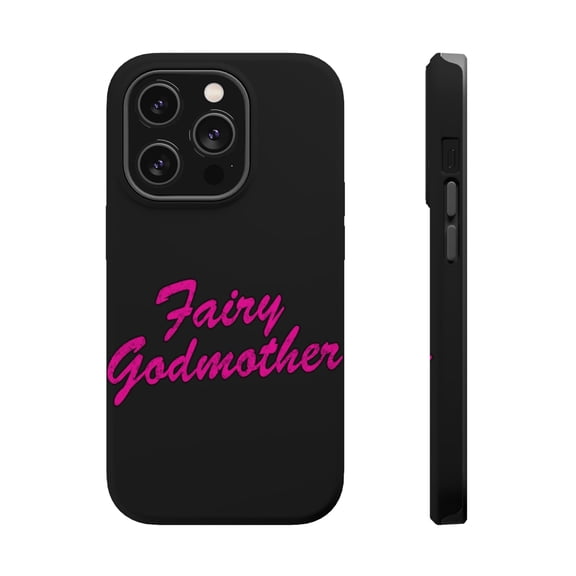 DistinctInk MagSafe Tough Case for Apple iPhone 15 Pro (6.1" Screen) - Fairy Godmother - Raised Bezel Screen Guard