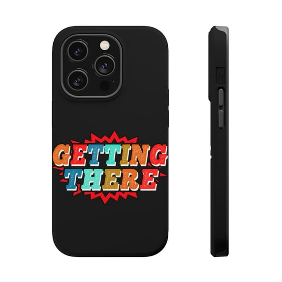 DistinctInk MagSafe Tough Case for Apple iPhone 15 Pro (6.1" Screen) - Getting There - Lightweight Grip