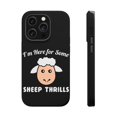 thumbnail image 1 of DistinctInk Tough Case for Apple iPhone 15 PRO (6.1" Screen), Compatible with MagSafe Charging - I'm Here for Some SHEEP Thrills, 1 of 6