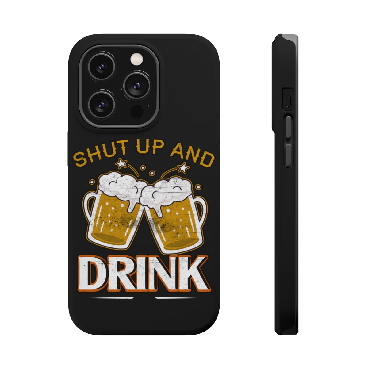 DistinctInk MagSafe Tough Case for Apple iPhone 14 Plus (6.7" Screen) - Shut  Up And Drink - Slim Profile Design - Walmart.com