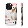 thumbnail image 1 of DistinctInk Tough Case for Apple iPhone 15 PRO (6.1" Screen), Compatible with MagSafe Charging - Valentine's Day Bearded Collie, 1 of 6