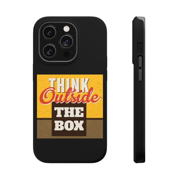 DistinctInk MagSafe Tough Case for Apple iPhone 15 Pro Max (6.7" Screen) - Think Outside The Box - Slim Profile Design