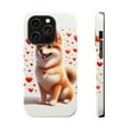 thumbnail image 1 of DistinctInk Tough Case for Apple iPhone 15 Pro MAX (6.7" Screen), Compatible with MagSafe Charging - Valentine's Day Norwegian Buhund, 1 of 6