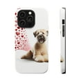 thumbnail image 1 of DistinctInk MagSafe Tough Case for Apple iPhone 15 Pro Max (6.7" Screen) - Valentine's Day Soft Coated Wheaten Terrier - Shockproof Protection, 1 of 6