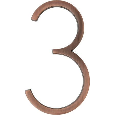 Distinctions by Hillman 5-Inch Floating Mount House Bronze, Number 3