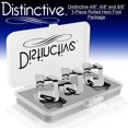 thumbnail image 1 of Distinctive 4-8, 6-8 and 8-8 Inch Wide Rolled Hem 3-Piece Hemmer Sewing Foot Package - Fits Low Shank Snap-On Machines, 1 of 4