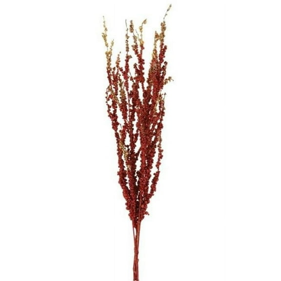 Distinctive Designs 26 in. Glitter Berry Bamboo for BDLX6 Burgundy - Pack of 6
