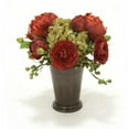 thumbnail image 1 of Distinctive Designs 9886 Rust Ranunculus with Spice Peony & Hydrangea in Bronze Mint Julep, 1 of 1