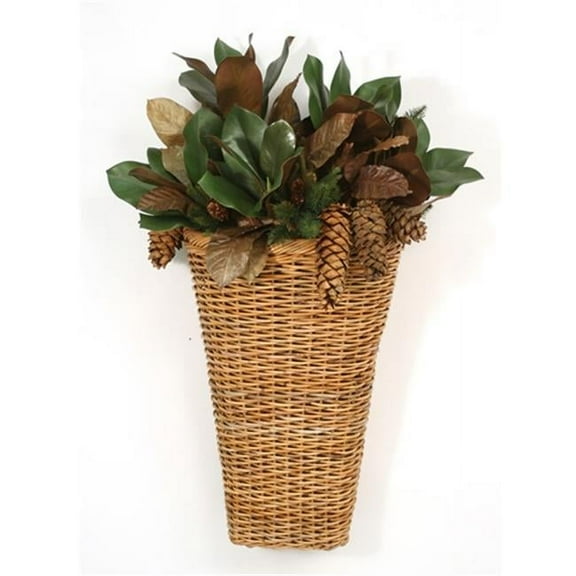 Distinctive Designs International 2071 Pine & Magnolia Mix in Arrorog Wall Basket