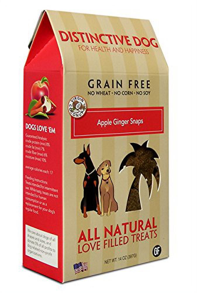 Distinctive Dog All Natural Dog Treats Apple Ginger Snap 14 oz. Walmart