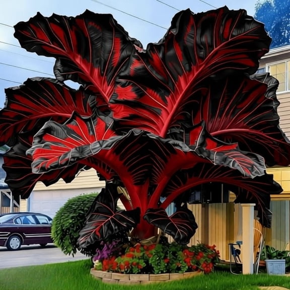 Distinctive Elephant Ear—Magnificent clump-Forming—Simply Beautiful Flowering for Enhanced Garden Aesthetics—Year-Round Ornamental