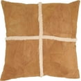 thumbnail image 1 of Distinctive Patchwork Leather Pillow Cover, 1 of 4