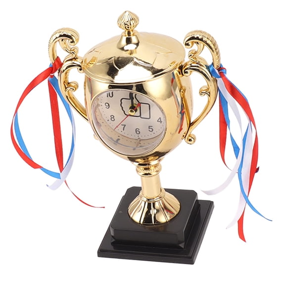 Distinctive Trophies Model Desk Clock Decorative Trophies Alarm Clock Desk Alarm Suitable For Living Space