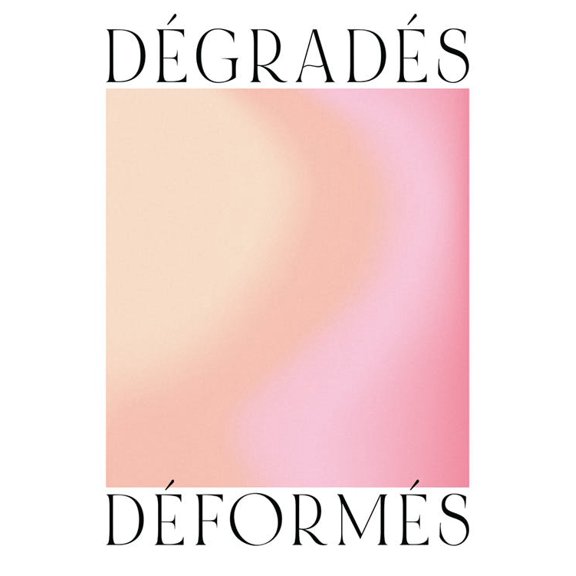 Distorted Gradients No1 Print Wall Art, Modern Wall Decor For Living Room Bedroom, 24x36 UNFRAMED