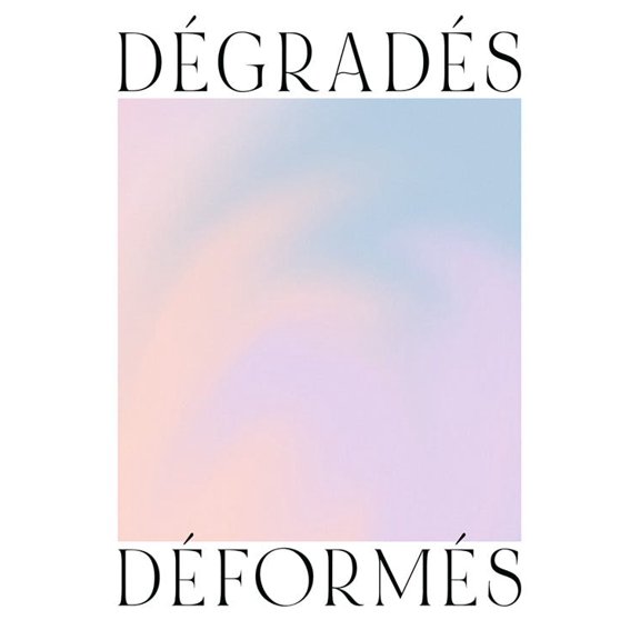 Distorted Gradients No2 Print Wall Art, Modern Wall Decor For Living Room Bedroom, 24x36 UNFRAMED
