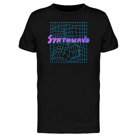 Distorted Laser Synthwave T-Shirt Men -Image by Shutterstock, Male 3X-Large