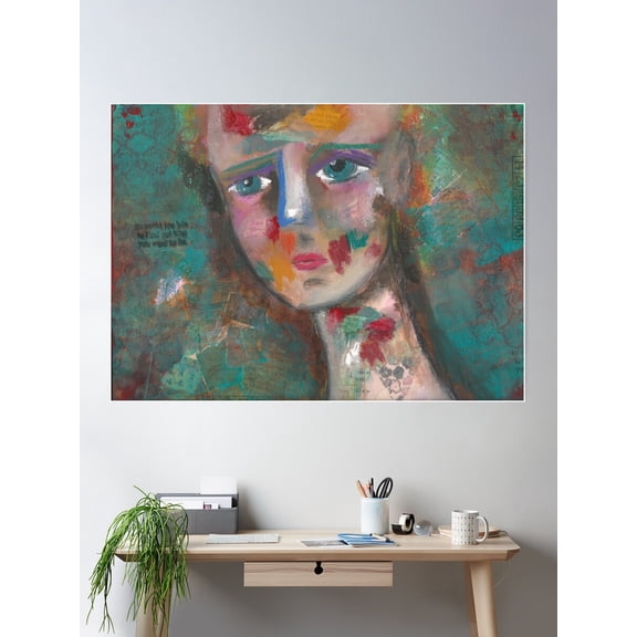 Distorted Reality Poster Wall Art, Modern Wall Decor For Living Room Bedroom, 8x12 UNFRAMED