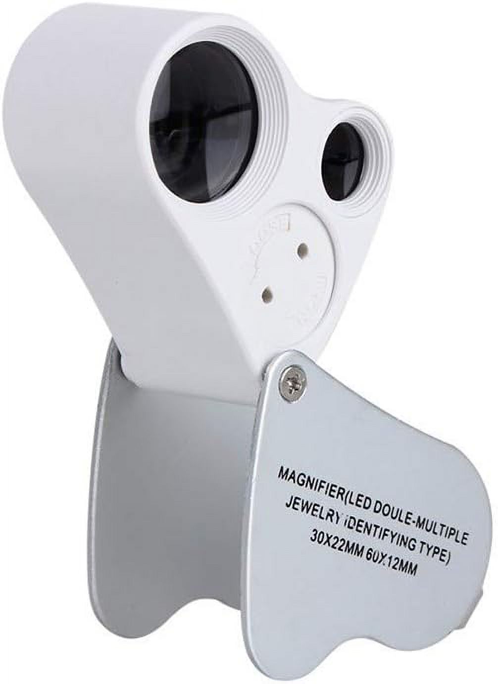 DistortionFree Lens Magnifying Glass 30X 60X Dual Lens LED Illuminated