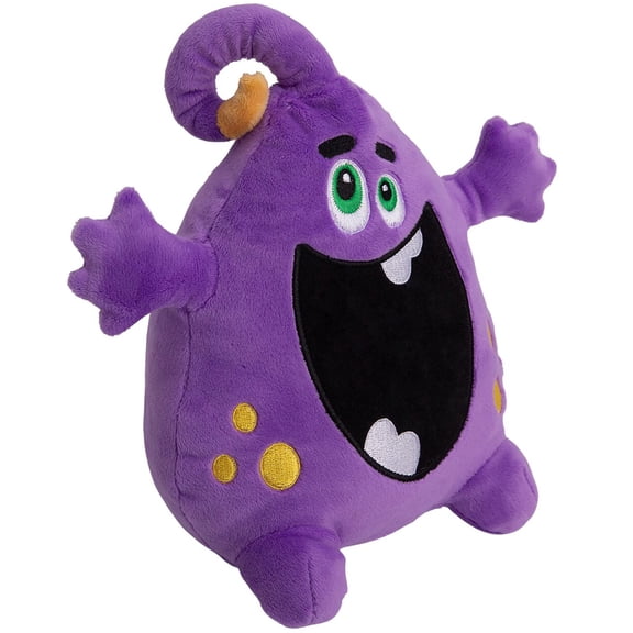 SnugArooz: Distracting Dave - 2-In-1 Dog Toy, Ball Hidden In The Plush, Soft Purple Monster, Squeak-Crinkle, Pet Multi-Sensory Play, Cuddle-Fetch-Chew