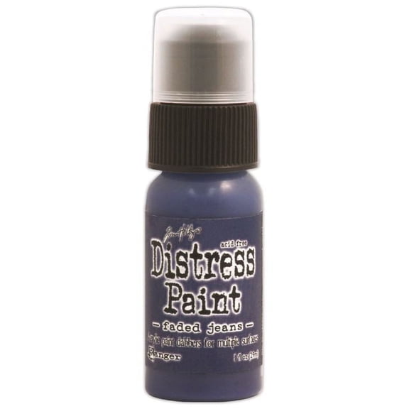 Distress Paint Dabber 1oz-Faded Jeans
