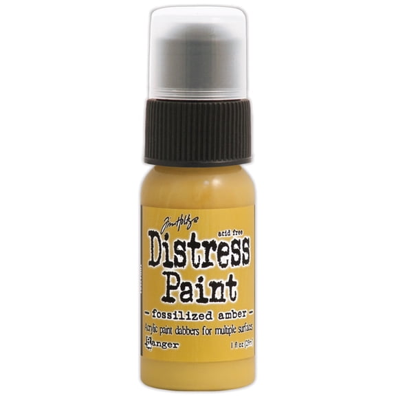 Ranger 434221 Tim Holtz Distress Paint Bottle - April - Fossilized Amber