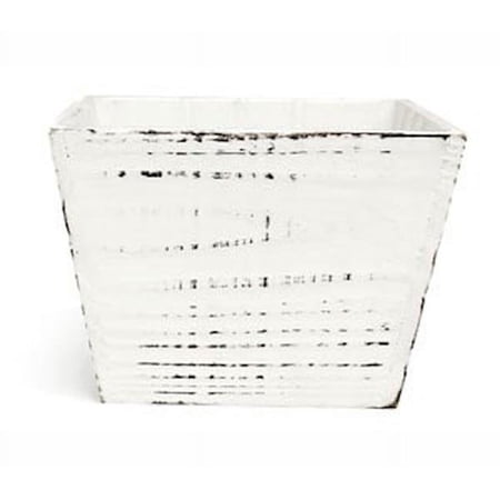 Distress White Wood Planter