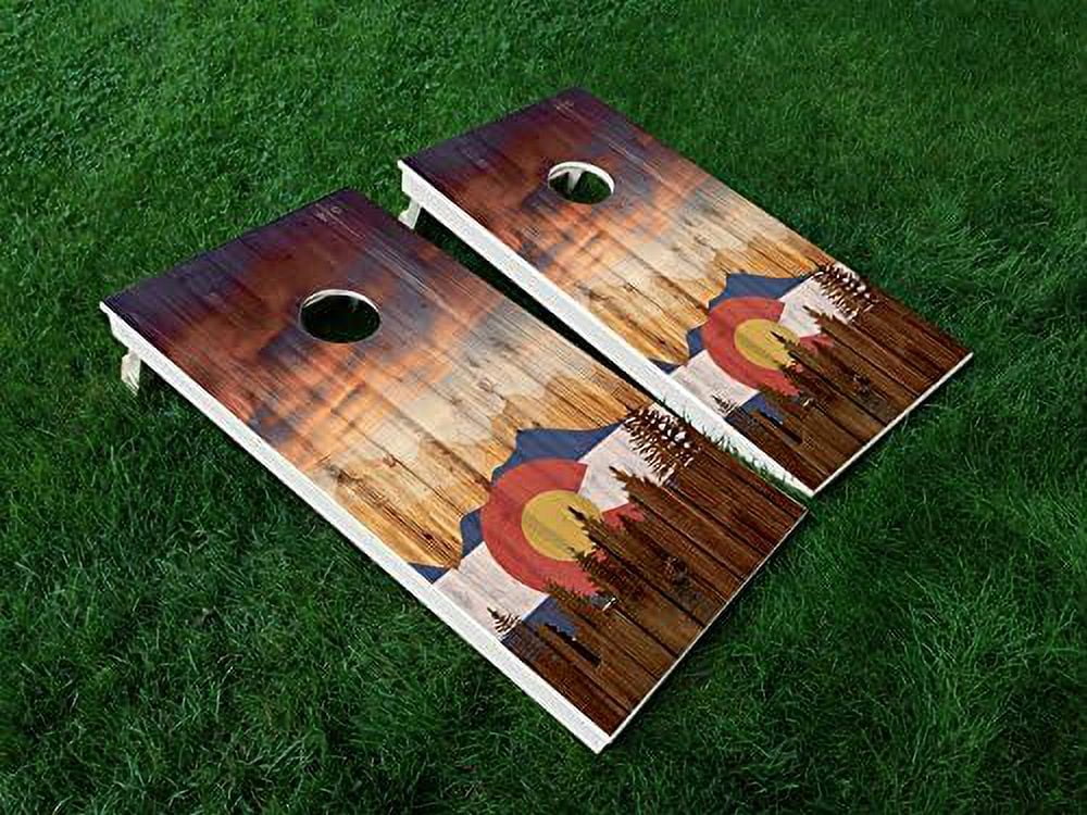 Distressed 06 State Flag WRAP Set Vinyl Board Decal Baggo Bag Toss ...