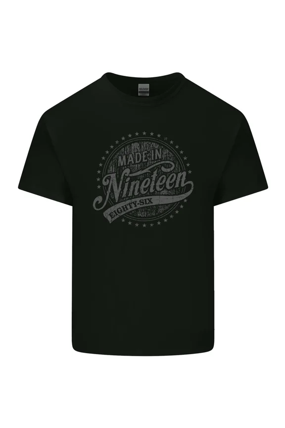 Distressed 39th Birthday Made In 1986 Retro Vintage Aged To Well Gift Party Unisex T-Shirt Y0945, Up to Size 5XL