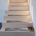 thumbnail image 1 of World Rug Gallery Distressed Abstract Non-Slip Stair Treads (Set of 13) 8.6" x 26" Gray, 1 of 5