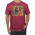 thumbnail image 1 of Distressed African Lion Family Desert Animal Lover Graphic T-Shirt, 1 of 1