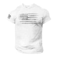 thumbnail image 1 of Distressed American Flag Men Printing T Shirt – USA, 1 of 4